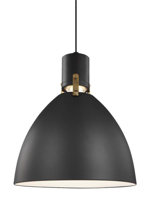 Brynne Pendant in Matte Black/Chrome - Lamps Expo