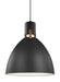 Brynne Pendant in Matte Black/Chrome - Lamps Expo