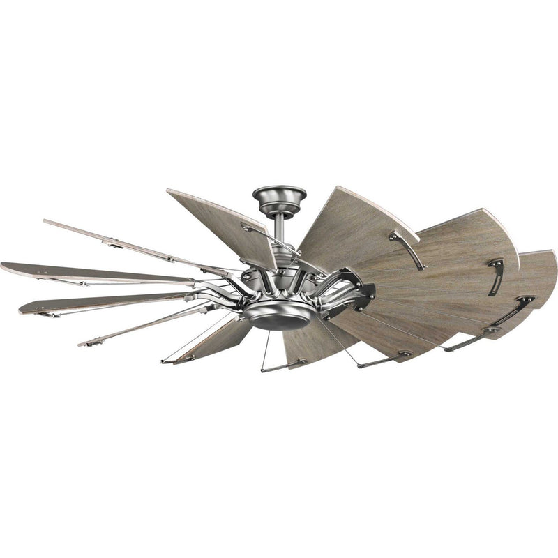 Springer 60" Ceiling Fan in Antique Nickel