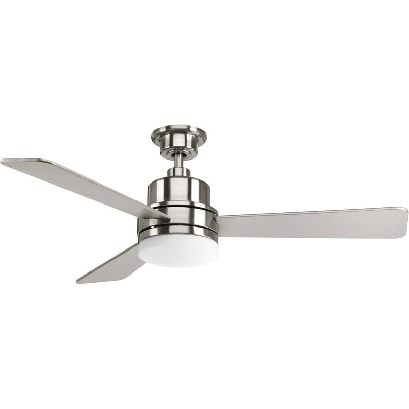 Trevina 52" Ceiling Fan with Light in Brushed Nickel