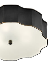 Wexford Flush Mount in Oil Rubbed Bronze / White