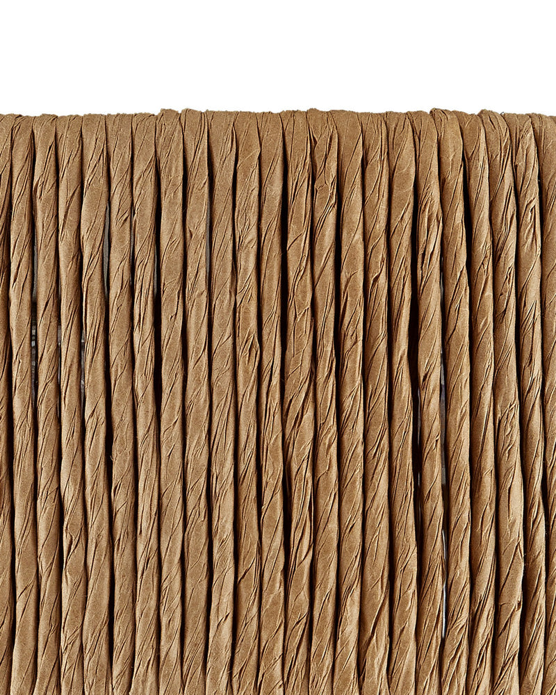 Brownell Flush Mount in Natural / Blacksmith / White