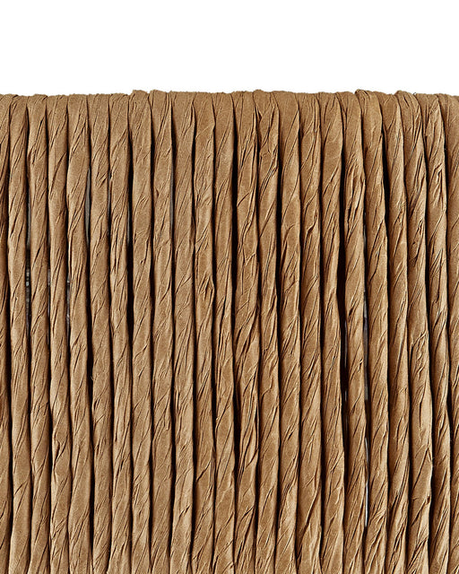 Brownell Flush Mount in Natural / Blacksmith / White