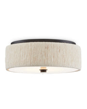 Tyrone Flush Mount in Natural / Black / White