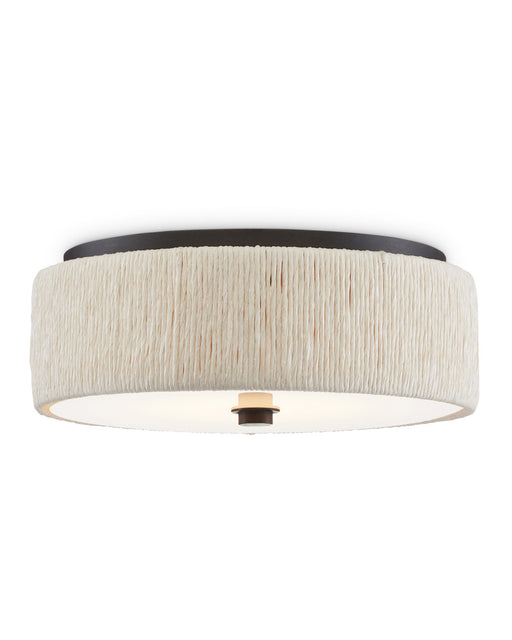 Tyrone Flush Mount in Natural / Black / White