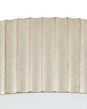 Caravel Flush Mount in Silver Leaf / White