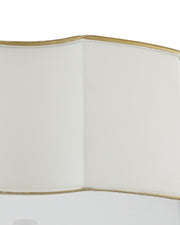 Wexford Flush Mount in Snow White / Gold / White