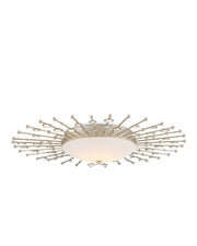 Planisphere Flush Mount in Silver Leaf / White / Mirror