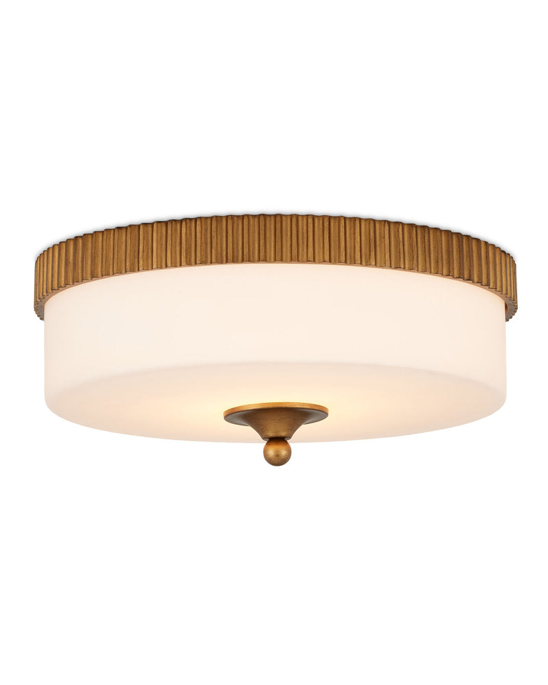 Bryce Flush Mount in Gold / White