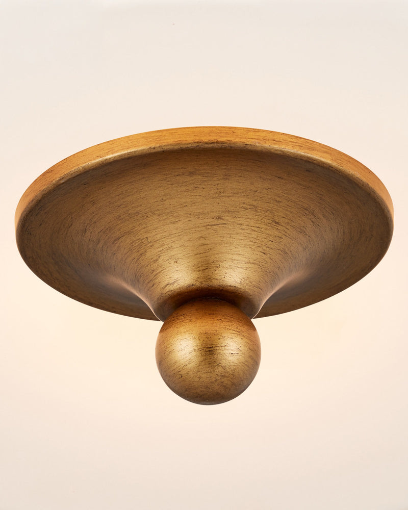 Bryce Flush Mount in Gold / White