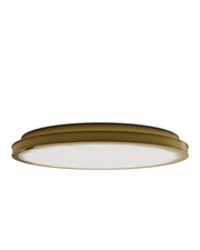 Aydan Large Alabaster Flush Mount in Natural / Polished Antique Brass