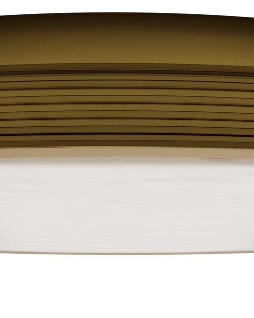 Aydan Large Alabaster Flush Mount in Natural / Polished Antique Brass