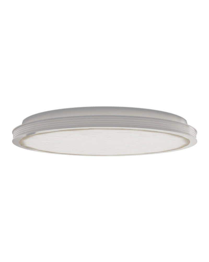 Aydan Large Alabaster Flush Mount in Natural / Antique Nickel