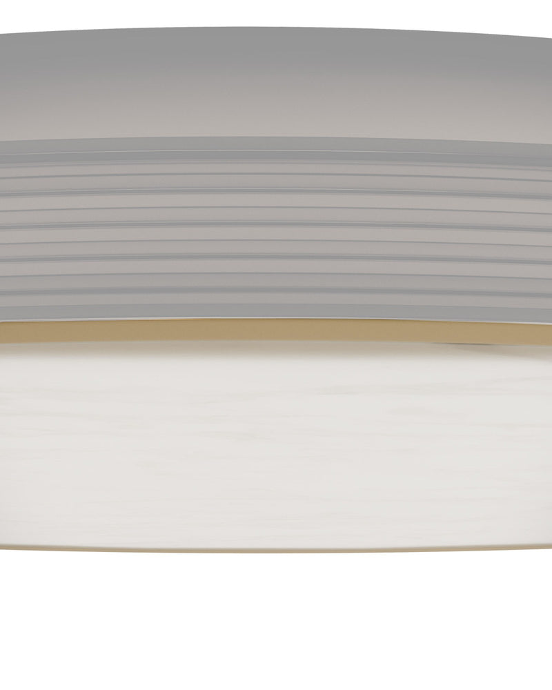 Aydan Large Alabaster Flush Mount in Natural / Antique Nickel