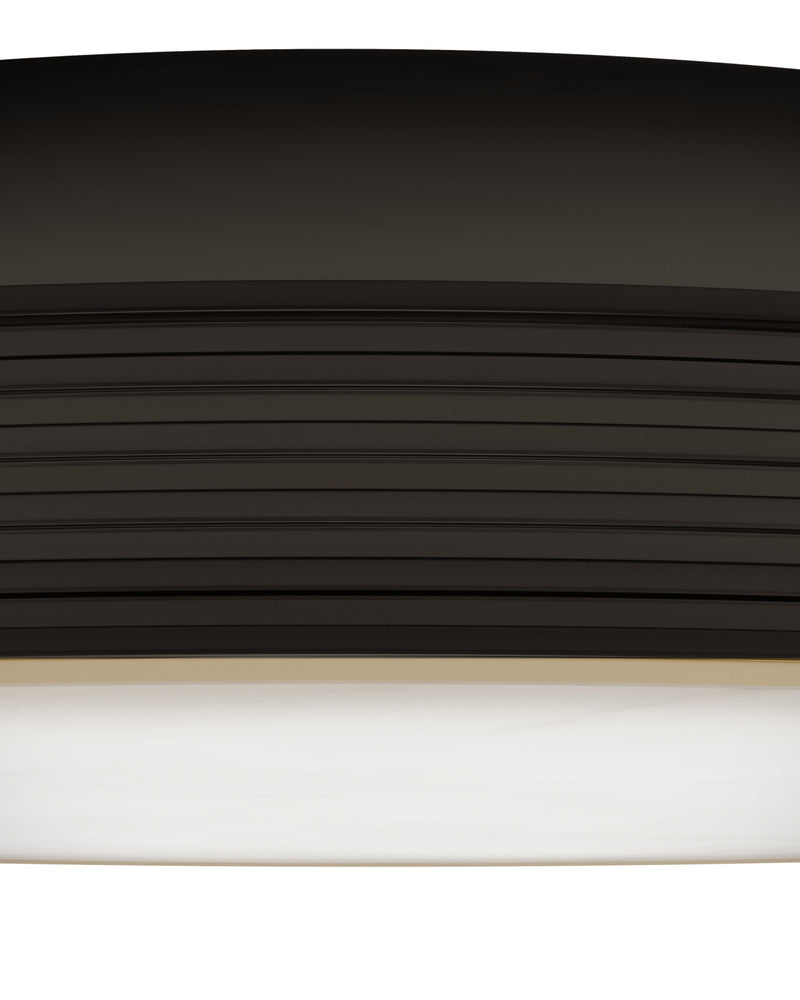 Aydan Small Alabaster Flush Mount in Natural / Oil Rubbed Bronze