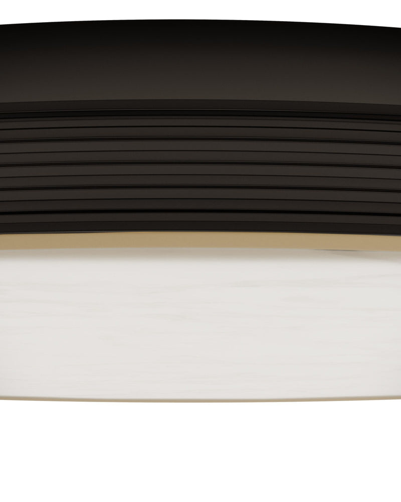 Aydan Large Alabaster Flush Mount in Natural / Oil Rubbed Bronze