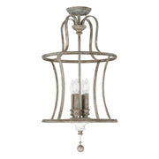 Zoe 4-Light Lantern Pendant in French Antique