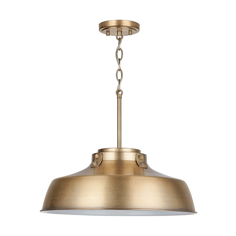 Oakwood Pendant in Aged Brass