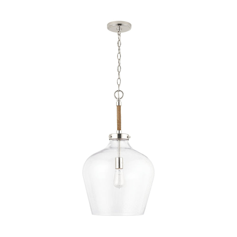Boland Pendant in Polished Nickel