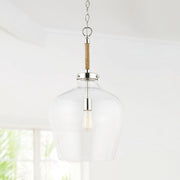 Boland Pendant in Polished Nickel
