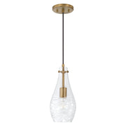 Kier Mini Pendant in Aged Brass