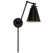 Shay Swing Arm Wall Lamp in Matte Black