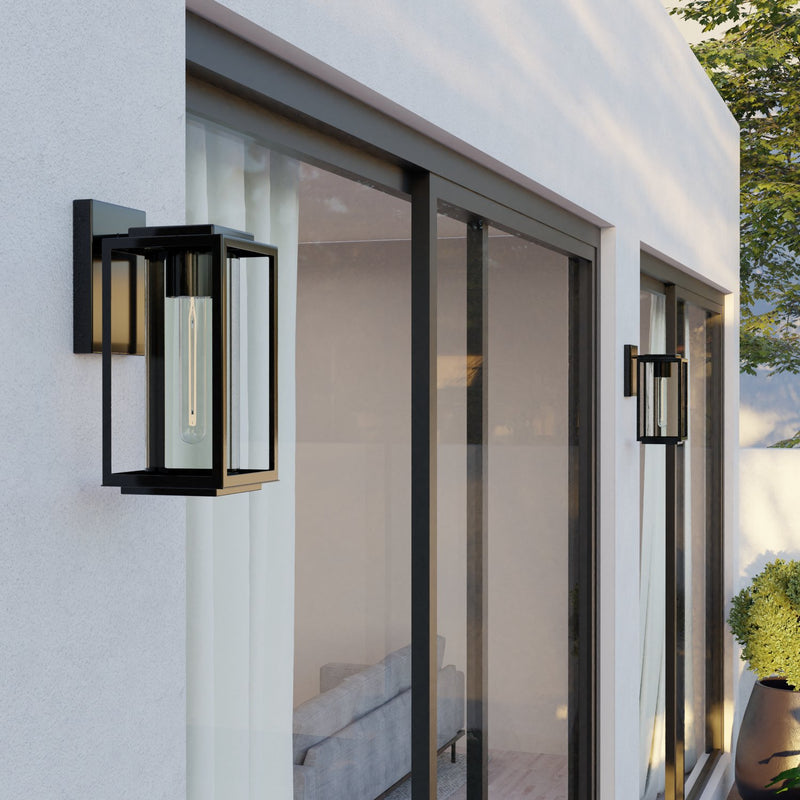 Kessler Outdoor Wall Lantern in Matte Black