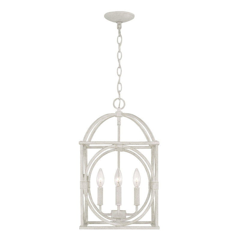 Brea 4-Light Lantern Pendant in Sand Dollar