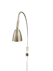 Arch LED Plug-In Picture Light in Satin Nickel