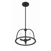 Abbott 3 Light 13.75" Chandelier in Black