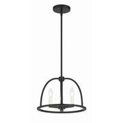 Abbott 3 Light 13.75" Chandelier in Black