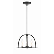 Abbott 3 Light 13.75" Chandelier in Black