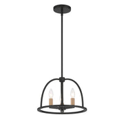 Abbott 3 Light 13.75" Chandelier in Black