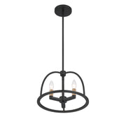 Abbott 3 Light 13.75" Chandelier in Black