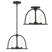 Abbott 3 Light 13.75" Chandelier in Black