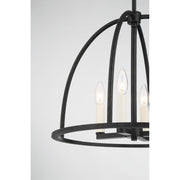 Abbott 4 Light 18.25" Chandelier in Black