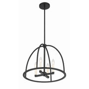Abbott 4 Light 18.25" Chandelier in Black
