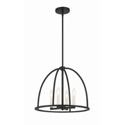Abbott 4 Light 18.25" Chandelier in Black