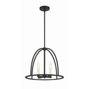Abbott 4 Light 18.25" Chandelier in Black
