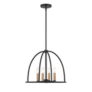 Abbott 4 Light 18.25" Chandelier in Black