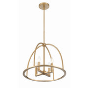 Abbott 4 Light 18.25" Chandelier in Vibrant Gold
