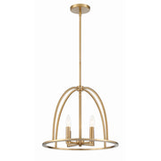 Abbott 4 Light 18.25" Chandelier in Vibrant Gold