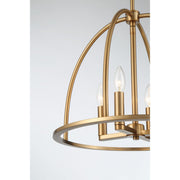 Abbott 4 Light 18.25" Chandelier in Vibrant Gold