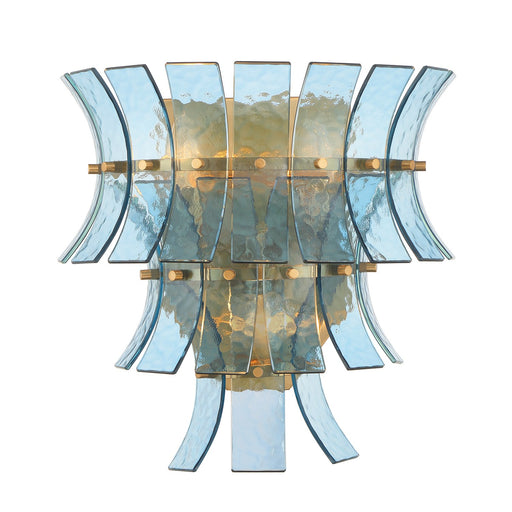 Abigail 3 Light 15" Sconce in Aged Brass