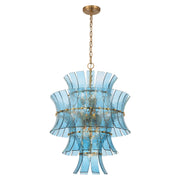 Abigail 13 Light 22.25" Pendant in Aged Brass