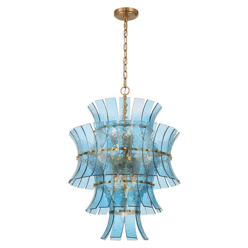 Abigail 13 Light 22.25" Pendant in Aged Brass
