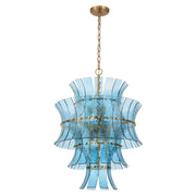 Abigail 13 Light 22.25" Pendant in Aged Brass