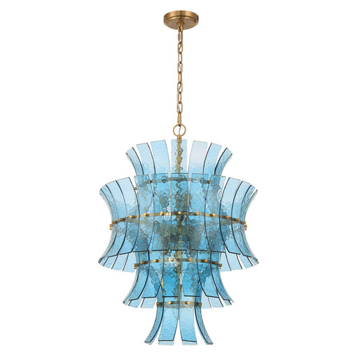 Abigail 13 Light 22.25" Pendant in Aged Brass