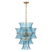 Abigail 13 Light 22.25" Pendant in Aged Brass