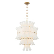 Abigail 13 Light 22.25" Pendant in Aged Brass